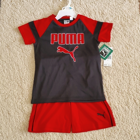Puma Matching Sets Nwt Boys Puma Activewear 2piece Short Set Poshmark